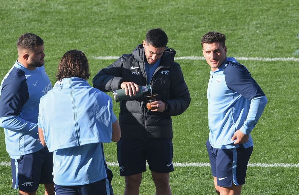 Los Pumas entrenaron en el estadio Malvinas Argentinas en el Captains Run, en el día previo al partido por el Rugby Championship ante los All Blacks. Foto: Marcelo Rolland / Los Andes