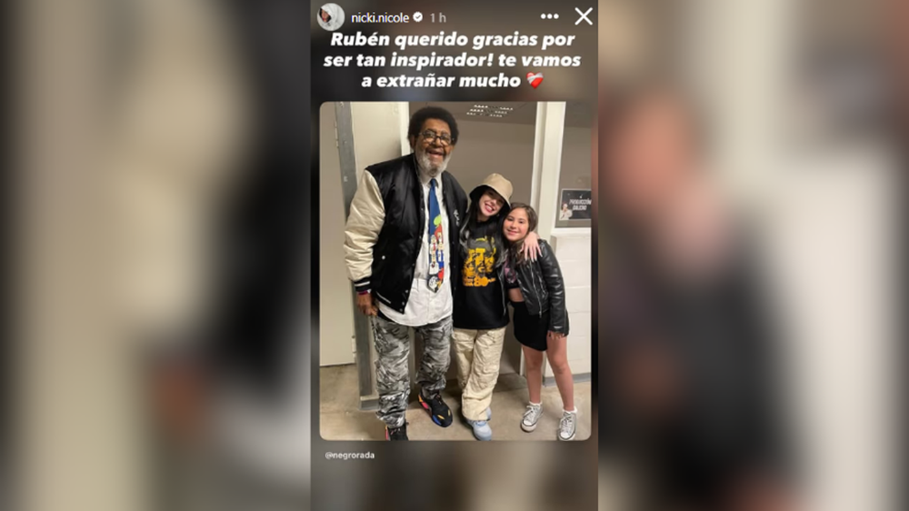 La despedida de Nicki Nicole a Rubén Rada