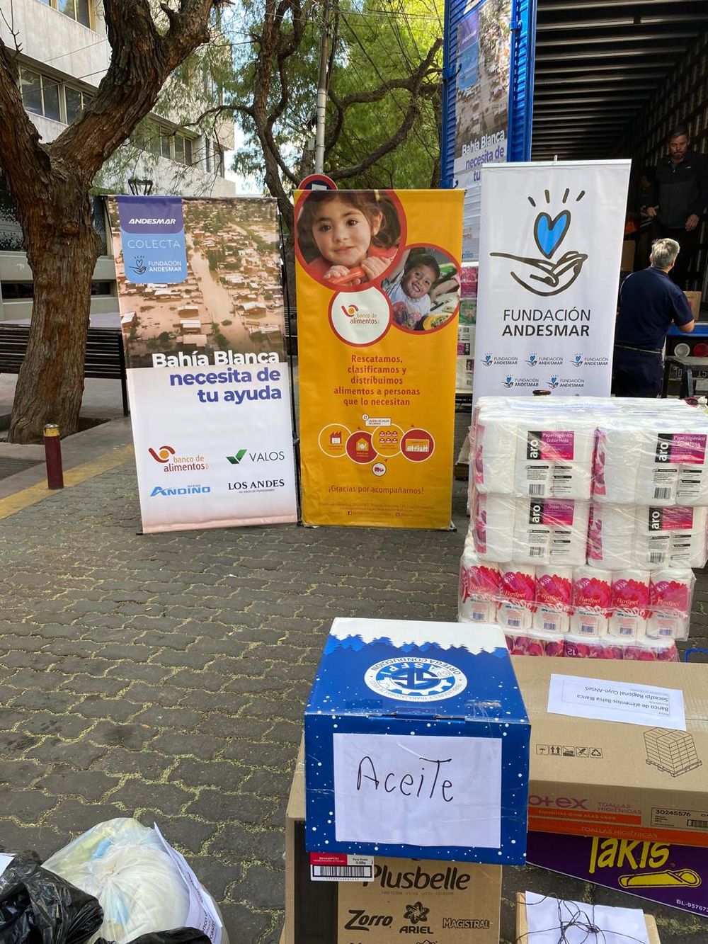 Colecta solidaria para las víctimas del temporal en Bahía Blanca
