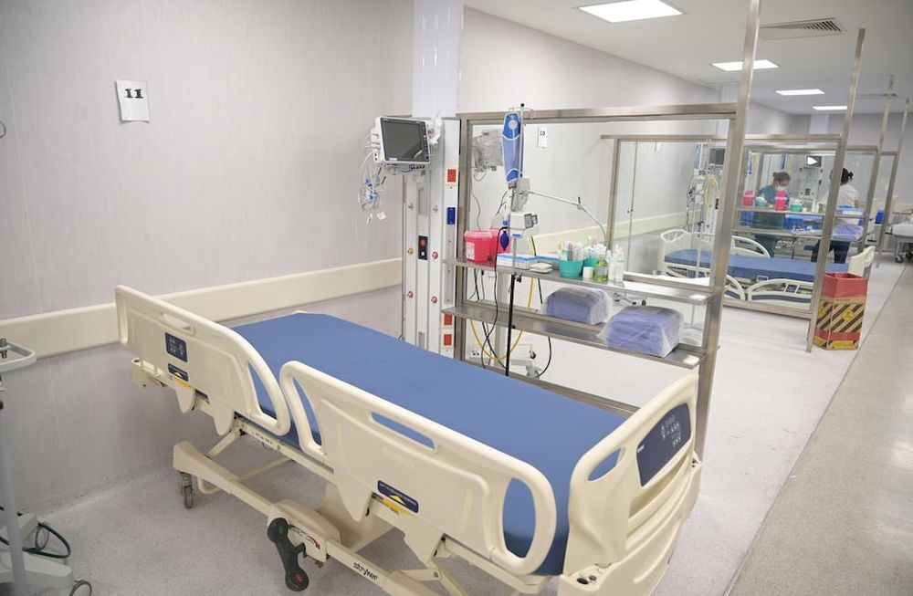 Camas UTI en el hospital Central - Gentileza