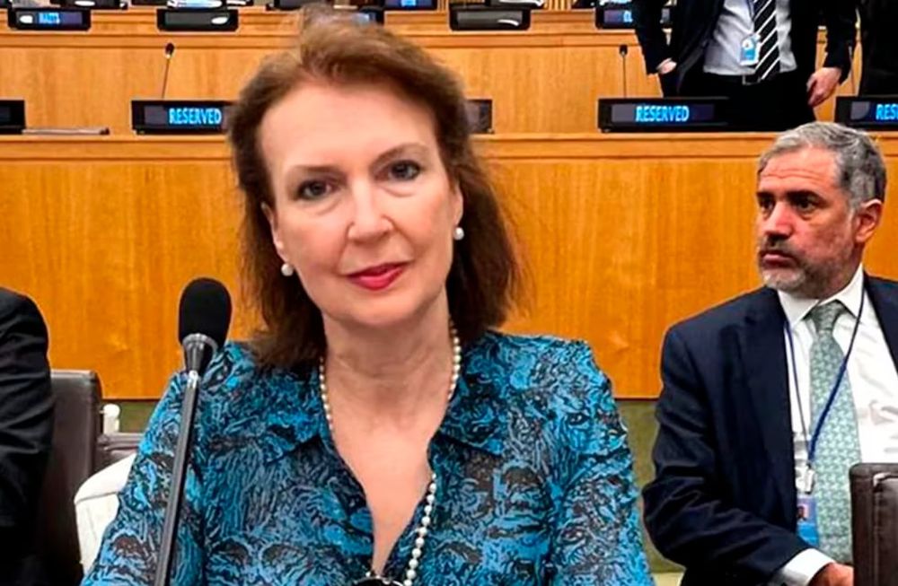 Diana Mondino y el embajador Ricardo Lagorio antes de iniciar el debate sobre el Caso Argentino en la Comisión de Descolonización de la ONU. Foto: Infobae