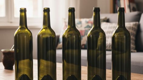 No es un florero ni un vaso: reciclar las botellas de vino vacías está de moda para decorar