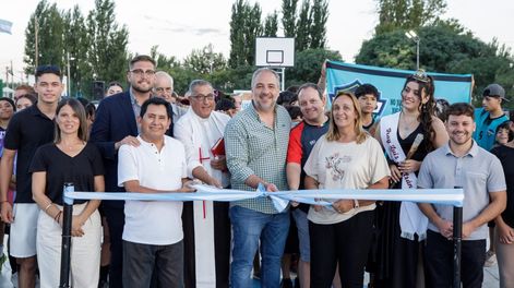 Maipú inauguró un nuevo playón deportivo en Beltrán