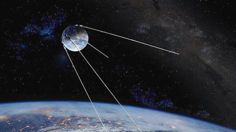 El satélite Sputnik I fue lanzado el 4 de octubre de 1957 por la URSS y fue el primero en estar en órbita.