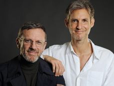 Damián Szifrón y el actor Federico DElia (Santos en Los simuladores) Damián Szifrón y el actor Federico DElia (Santos en Los simuladores)