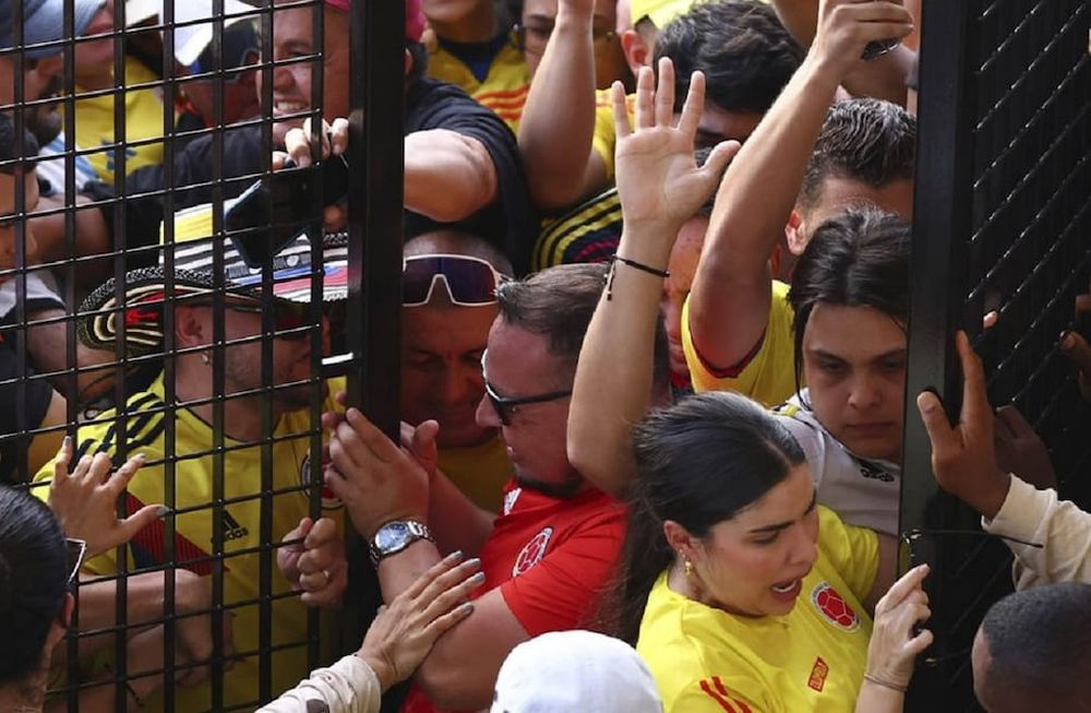 Graves incidentes en el ingreso al estadio en la final de la Copa América entre Argentina y Colombia. / Gentileza.