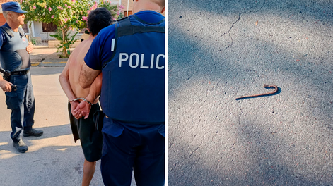 Un hombre, que se encontraba bajo los efectos de drogas, fue reducido frente al Hospital Español.