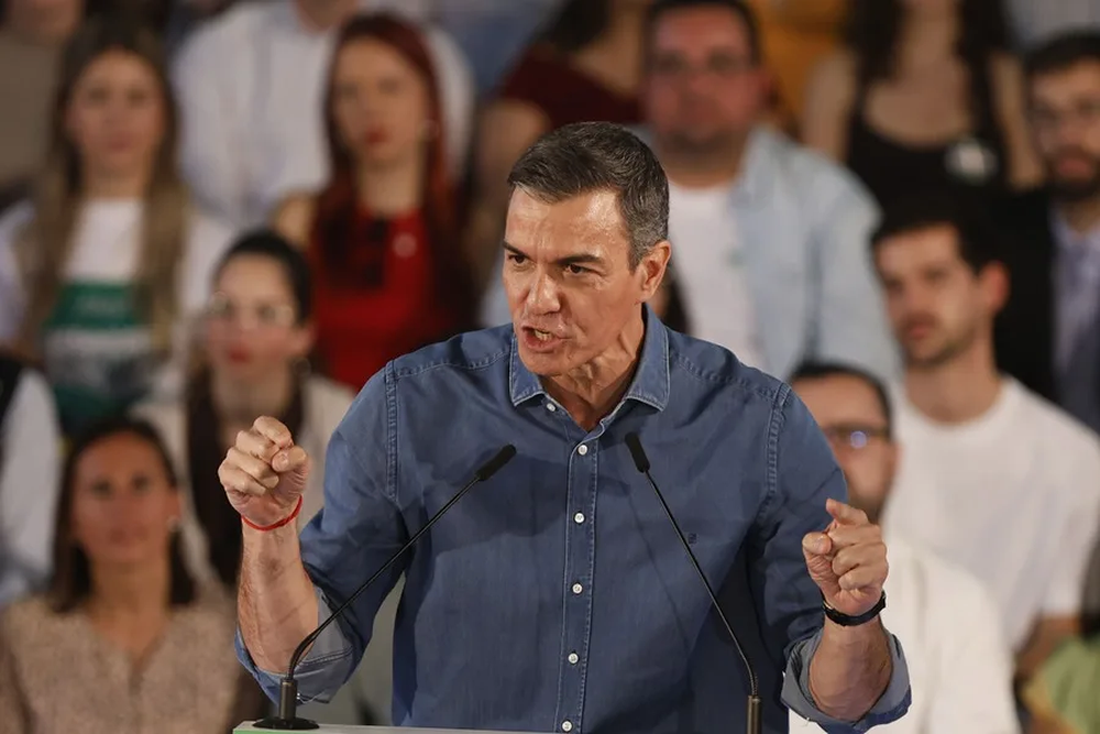 El secretario general del PSOE y presidente del Gobierno, Pedro Sánchez