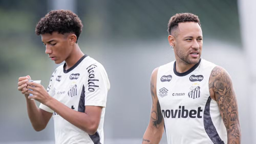 Robinho Jr. y Neymar.