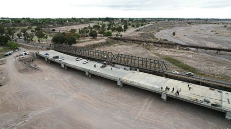 El nuevo puente Luján-Perdriel.