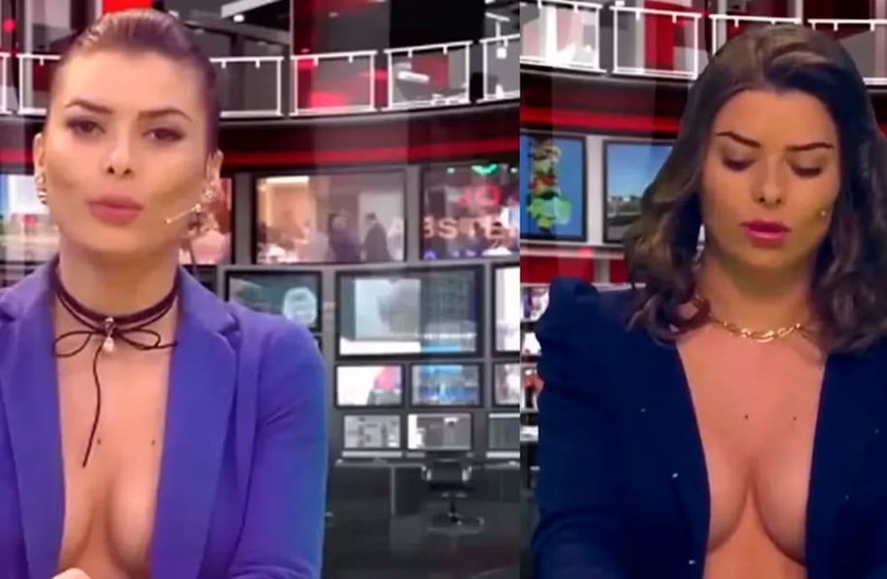 Escándalo en Albania por un noticiero con presentadoras muy escotadas.