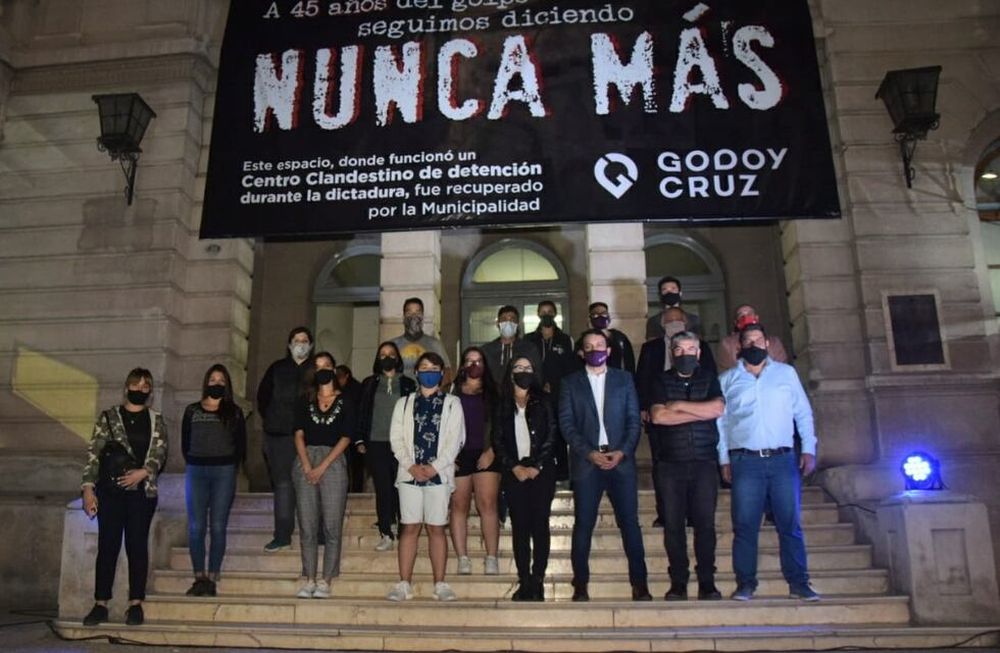 La Municipalidad de Godoy Cruz realizó una intervención cultural y un homenaje en el lugar que fuera un ex centro clandestino de detención.