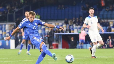 Mateo Retegui convirtió el gol de Italia en la derrota ante Inglaterra / EFE.