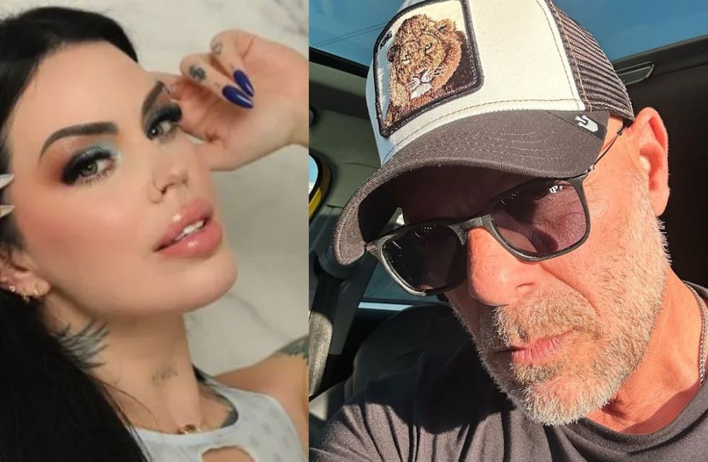 La modelo conoció al influencer en 2014 y estaba convencida de que él era el verdadero Bruce Willis. Foto: Sofía Clérici en Instagram / dobledebruce en Instagram.