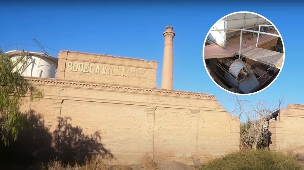 Las ruinas de la bodega construida a inicios del siglo XX. Las ruinas de la bodega construida a inicios del siglo XX.