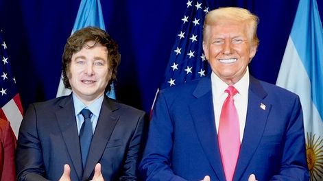 Javier Milei y Donald Trump 