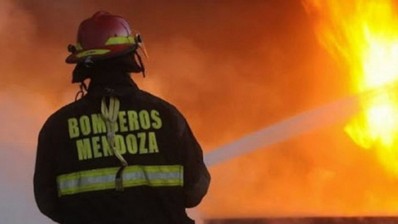 Grave incendio en una empresa de pallets.