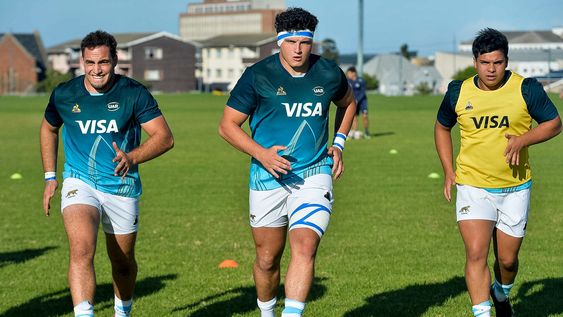El seleccionado argentino de rugby sub 20, Los Pumitas entrenando con vistas al partido de mañana.&nbsp;