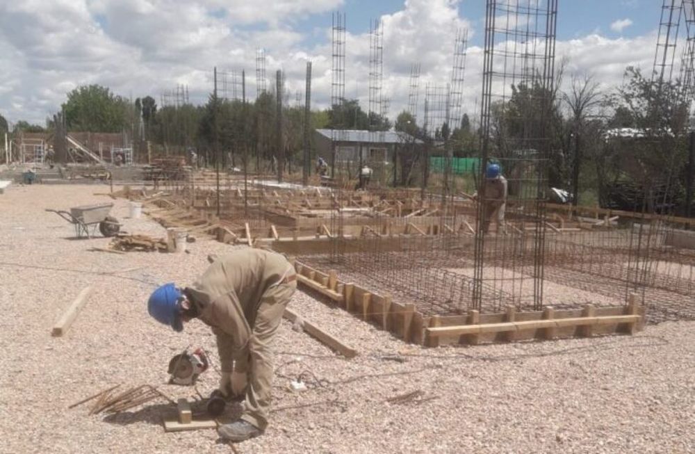 Avanza la construcción del nuevo edificio de la Escuela Especial 2-039 Padre José Carrone, de San Rafael