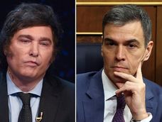 Javier Milei y Pedro Sánchez, enfrentados ideológicamente