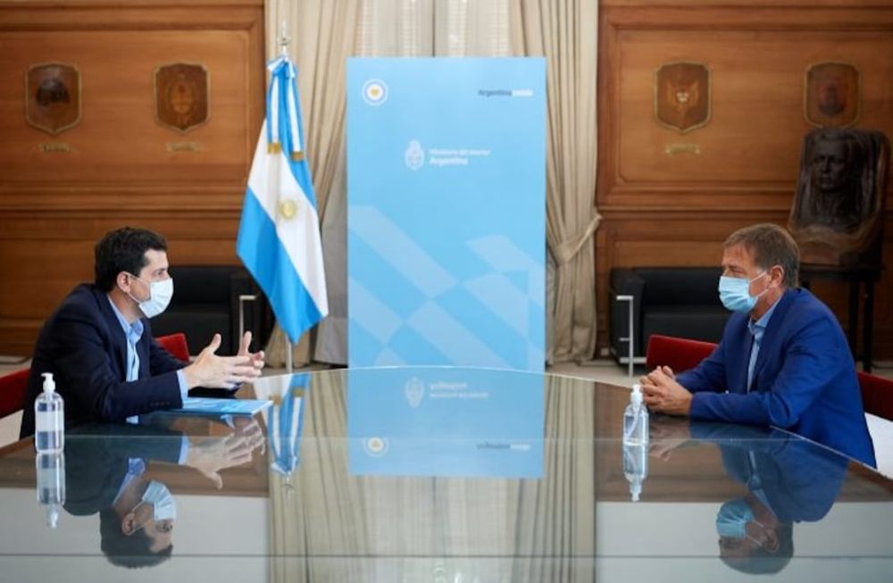 Wado De Pedro y Rodolfo Suárez se reunieron hoy al mediodía.