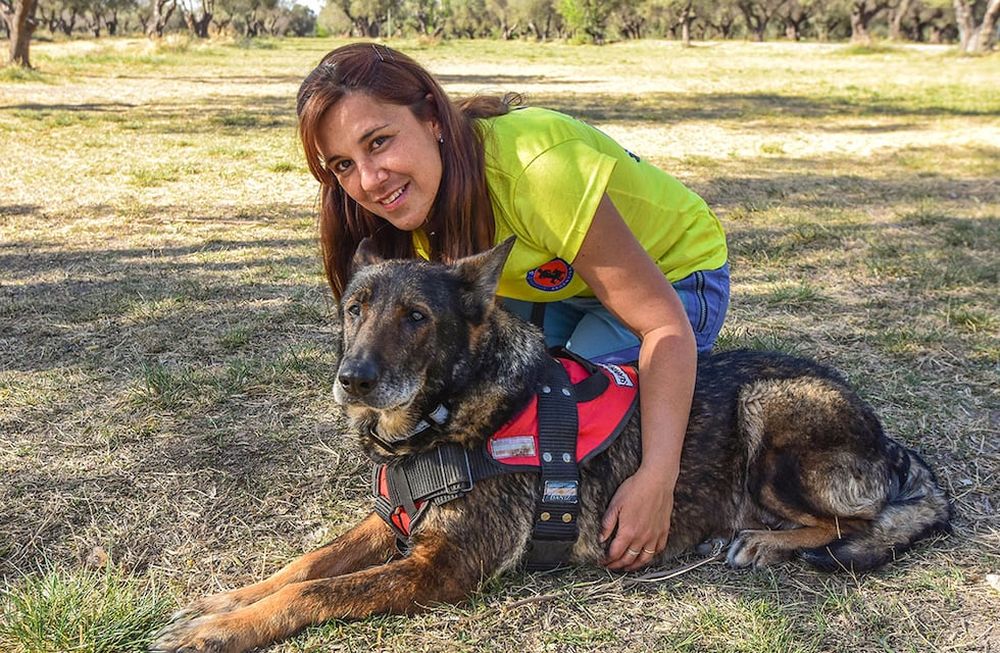 Día del Animal: así vive “jubilada” Ruca, la perra clave en la resolución de los policiales más resonantes. Foto; Mariana Villa/ Los Andes