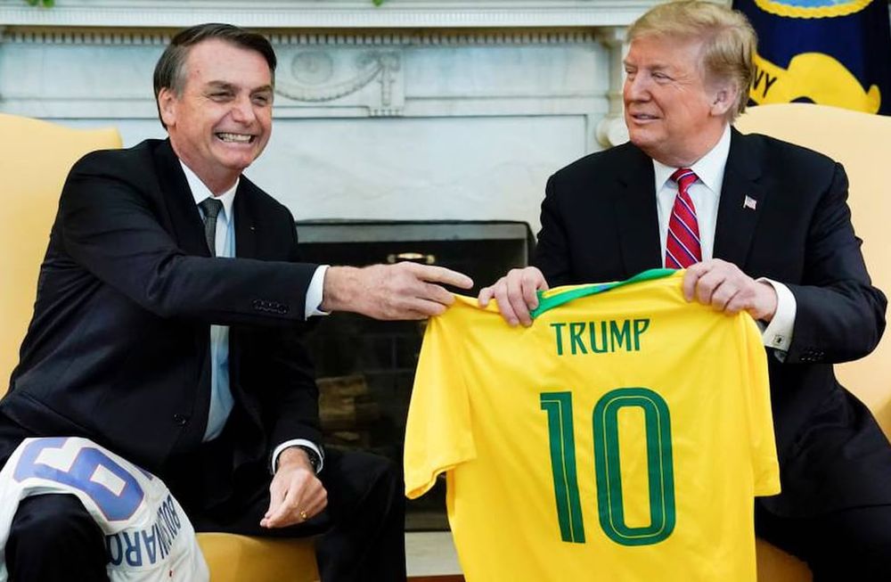 Jair Bolsonaro y Donald Trump, presidente de Brasil y expresidente de EE.UU. en una imagen de archivo.