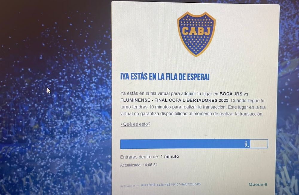 Muchos hinchas de Boca indignados por la aplicación soy socio para sacar entradas la para la gran final de la Copa Libertadores. / Gentileza.