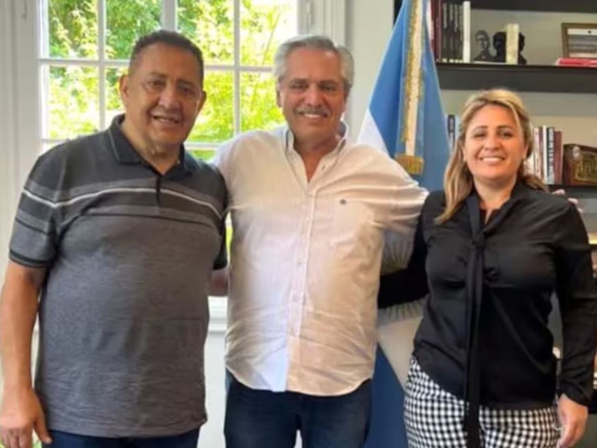 Luis DElia, en una reunión con Alberto Fernández en diciembre, en la Quinta de Olivos. Foto: La Nación