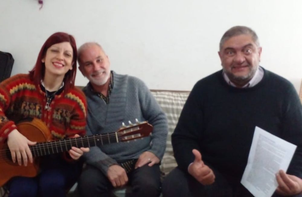 Anabel Molina, Daniel Fermani y Marcelo Hernández.