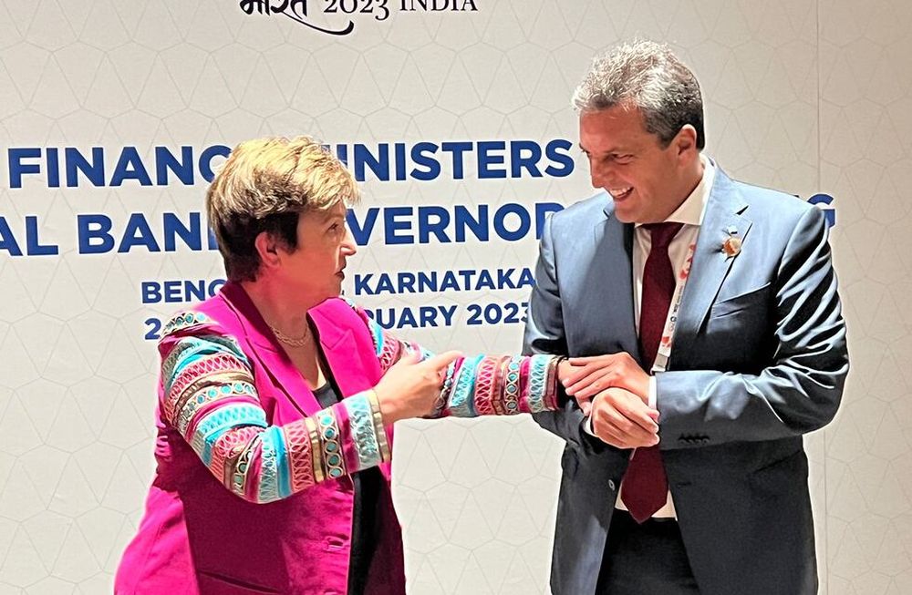 Massa se reunió con Georgieva.