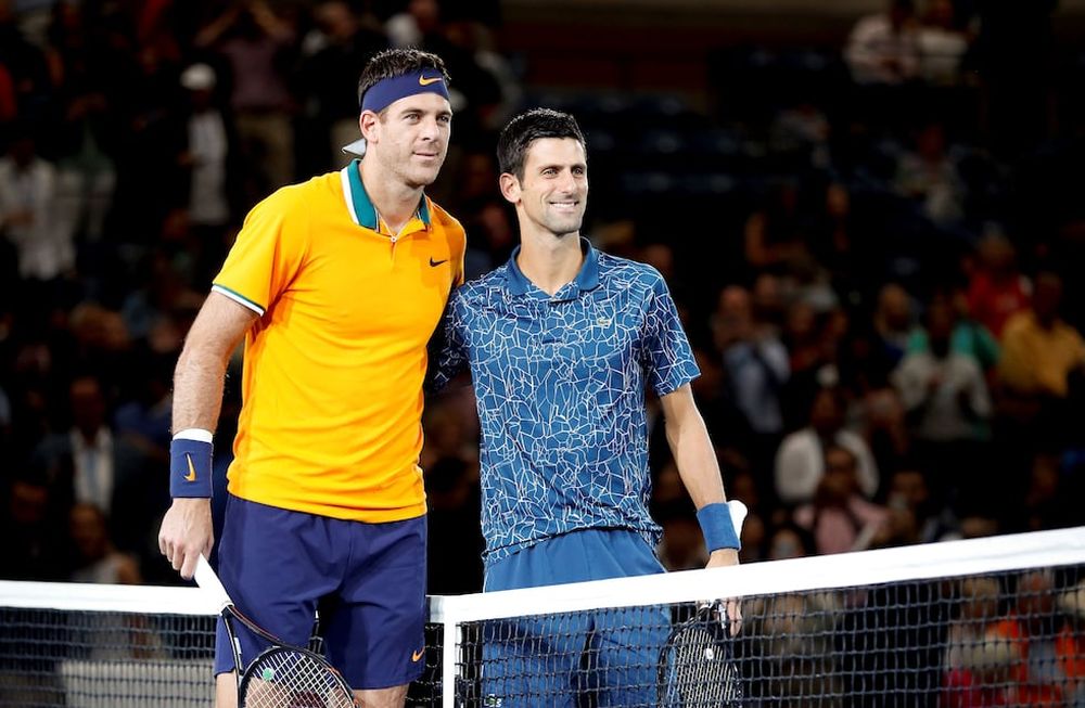 Del Potro y Djokovic, en una imagen del US Open 2018. El serbio aceptó la invitación para el partido despedida de Delpo en Buenos Aires. / Gentileza.