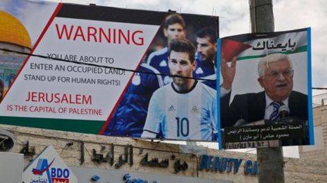 Palestinos se congratulan por la anulación del partido amistoso de fútbol Israel-Argentina