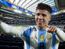 Fútbol. Enzo. Fernández número puesto en la zona de volantes de la Selección Argentina