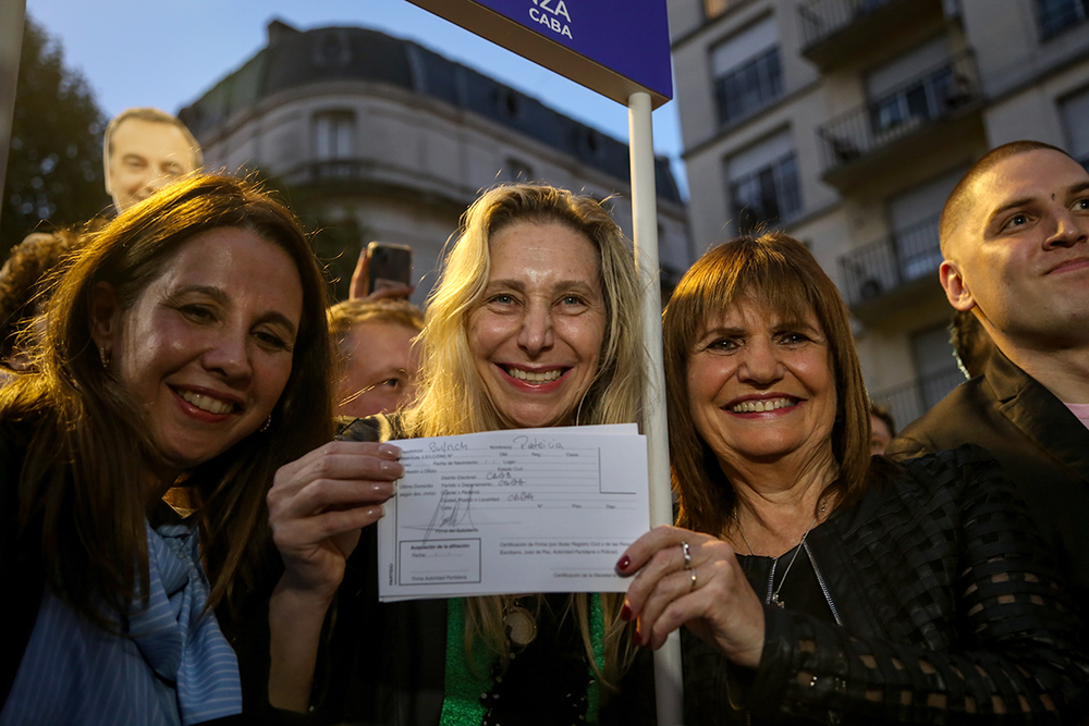 Karina Milei celebró la afiliación de Patricia Bullrich a La Libertad Avanza.