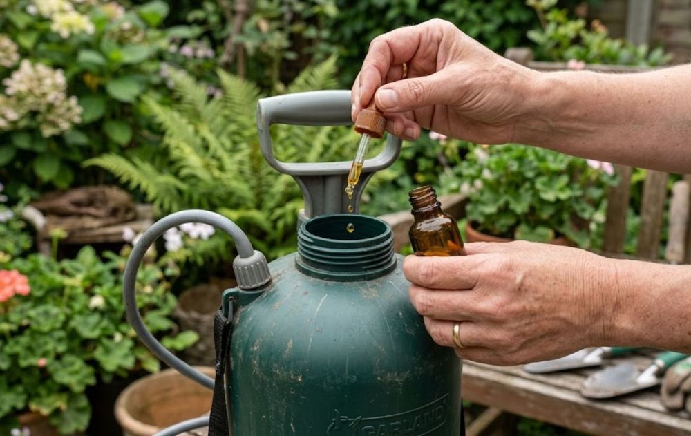 El aceite ayuda a mantener el jardín libre de plagas todo el año.