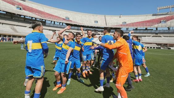 Boca le ganó a River el clásico en Reserva, en el Monumental. (Prensa Boca).