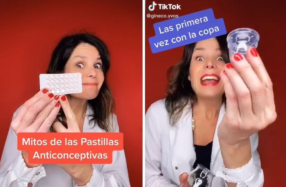 Los videos cortos de TikTok le permiten a la ginecóloga explicar cuestiones muy importantes en pocos segundos, utilizando en muchas ocasiones el humor.