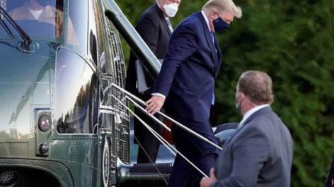 Los Andes | El presidente de EEUU, Donald Trump, fue hospitalizado tras dar positivo en coronavirus y llegó al lugar por sus propios medios.