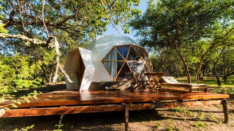 Los Andes | La forma geométrica de los domos se llama geodésica (del latín, “separación de la tierra”) y remite al hecho de que suelen estar construidos sobre plataformas de madera para evitar la erosión del suelo y permitir que los animales circulen libremente.