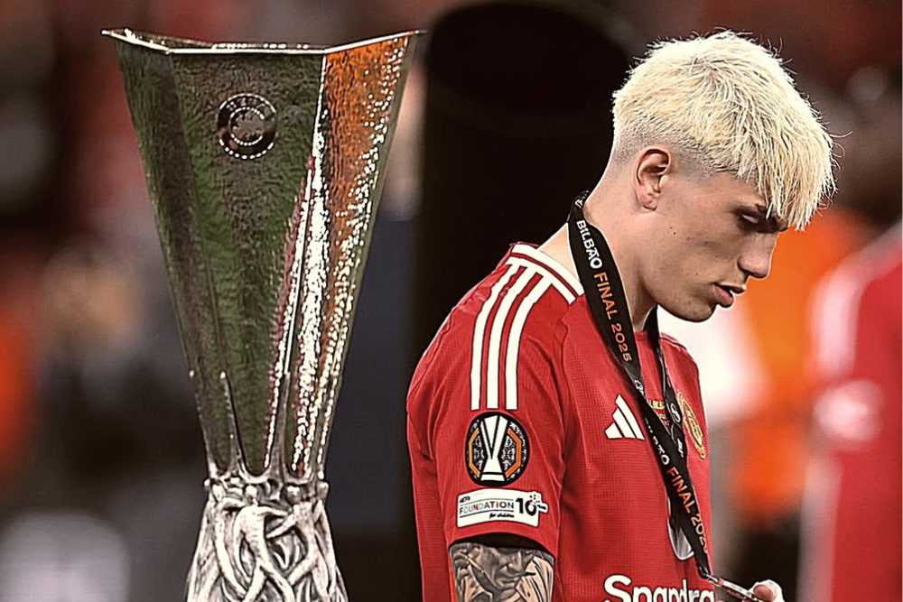 Alejandro Garnacho perdió en la final con el Manchester United