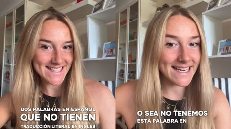 Joven británica revela dos palabras en español que la enamoraron y que no se pueden traducir al inglés