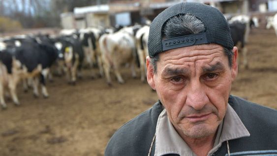Mendoza 09 Agosto  de 2021 EconomíaTambero Luis Oscar Gonzalez.Historias diarias. El tambero Luis Oscar González (61), trabaja en el Tambo Guercio, ubicado en Bermejo Guaymallén desde hace 17 años.Desde niño se dedica al cuidado de ganado y de ordeñar vacas.Foto: Orlando Pelichotti / Los Andes