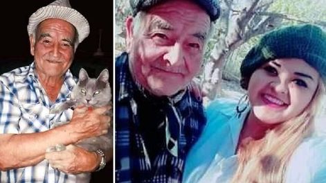 Vicente Barloza y su hija Marita, de Rivadavia, ambos fallecidos por Covid-19 (Gentileza)