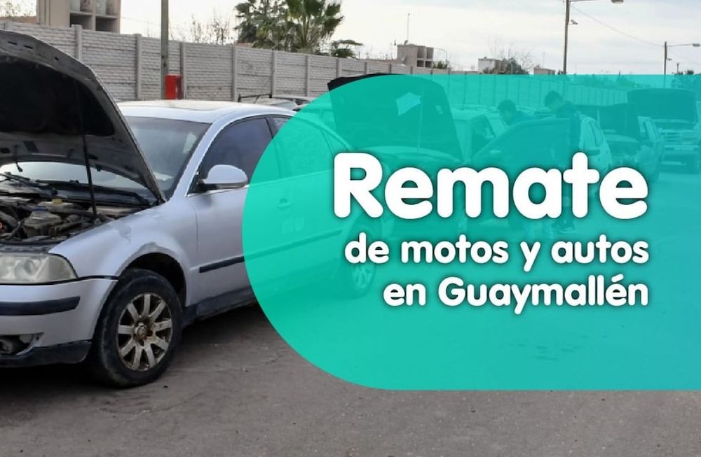 Atentos: comienza el primer remate de vehículos en Guaymallén