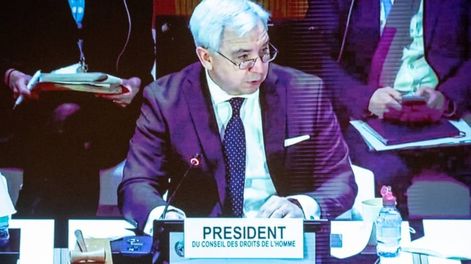 Los Andes | El Presidente del Consejo de Derechos Humanos de la ONU, el embajador argentino Federico Villegas.