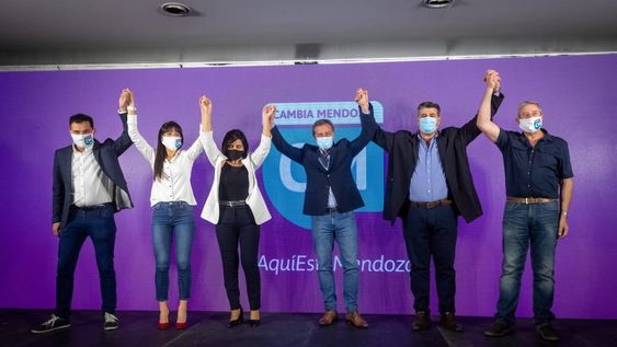 En las PASO, Rodolfo Suárez celebró el contundente triunfo de Cambia Mendoza con el 43% de los votos en toda la provincia. Foto: Ignacio Blanco / Los Andes