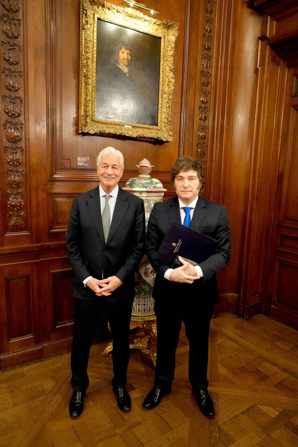 Milei se reunió con el CEO de JP Morgan en plena veda electoral 