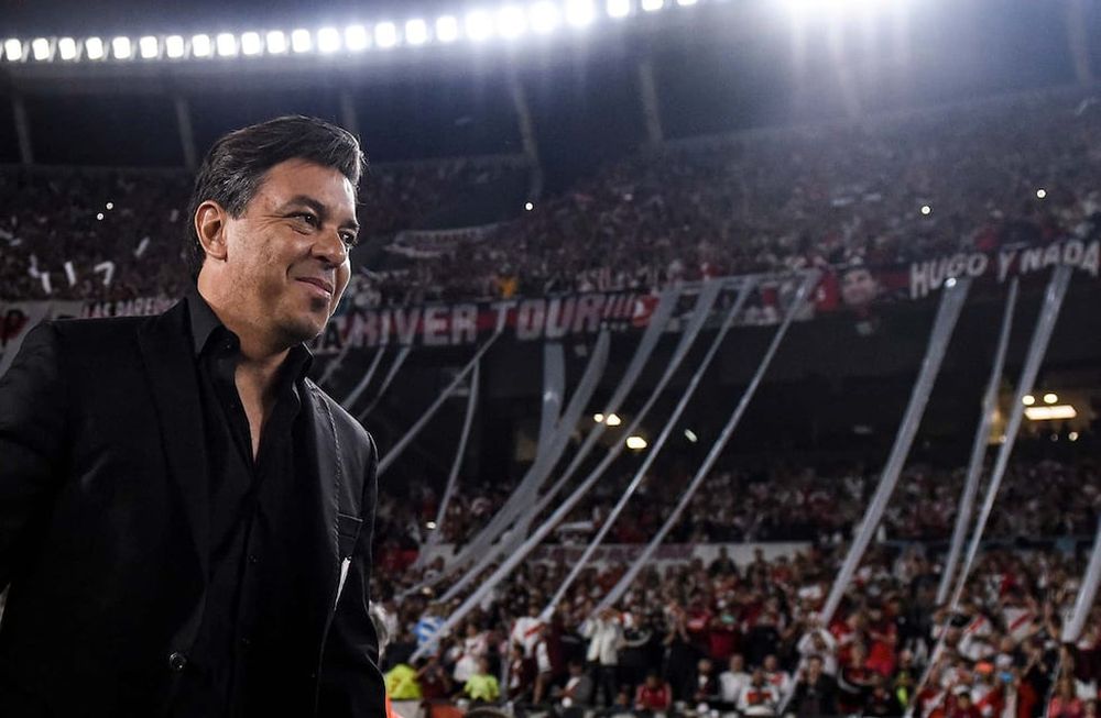 El saludo del Muñeco a tanto cariño de la gente de River, que pide que nunca se vaya./Gentileza