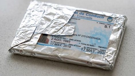 Los Andes | carnet conducir papel aluminio